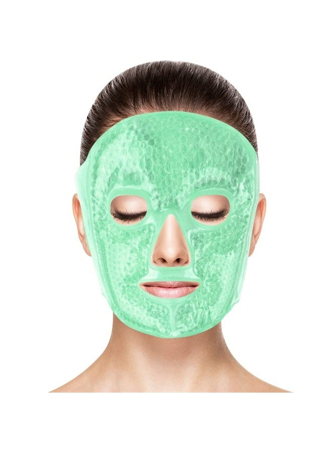 Face Eye Masks for Dark Circles and Puffiness, Migraines, Headache, Stress, Redness, Cooling Face Masks for Women Man, Hot Cold Use Ice Face Mask.