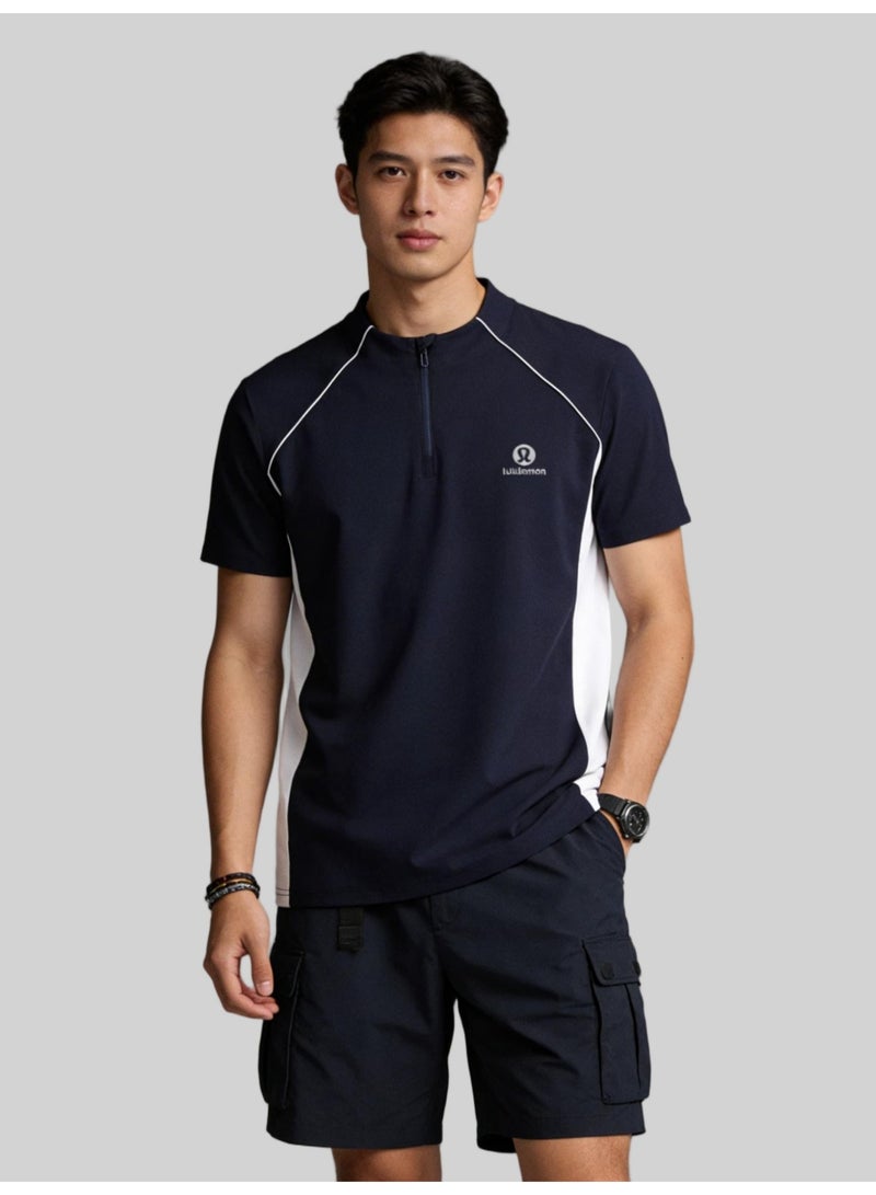 لولوليمون لولو ليمون مطابقة اللون تصميم معنى نصف سستة تي شيرت - Image 5