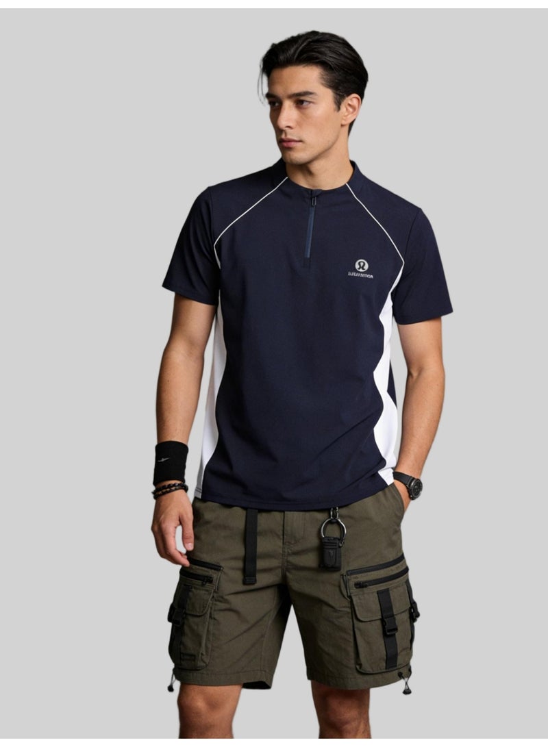 لولوليمون لولو ليمون مطابقة اللون تصميم معنى نصف سستة تي شيرت - Image 2