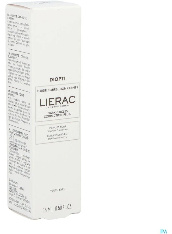 Lierac Diopti Dark Circle Correction Fluid 15ml - Image 3