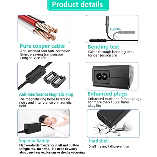 TKDY EN-EL14 Dummy Battery and EP-5A EH-5 AC Power Adapter for Nikon D3500 D3400 D3200 D5100 D5200 D5300 D5500 D5600 D3100 D3300 Coolpix P7000 P7100 P7700 P7800 Df Cameras. - Image 4