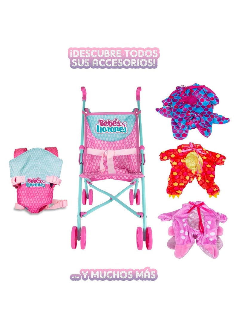 CRY BABIES - CRY BABIES Dressy Minnie | Interactive Doll that Cries real Tears with Hair to Style, Clothes to Wear and Accessories to Play - Image 1