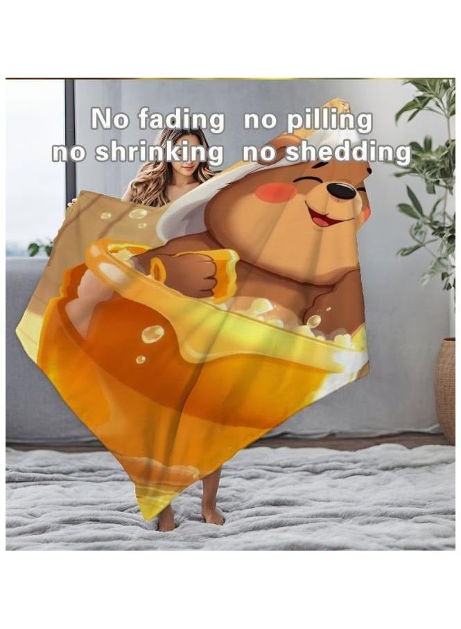 عام بطانية رقيقة من الفانيلا الكرتونية للأطفال أو الطلاب (دافئة ومريحة ومناسبة للنوم والألعاب) 100 سم * 150 سم - 439 - Image 5