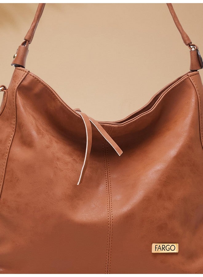 Fargo Stylish Handbags For Women (Tan) - Image 5