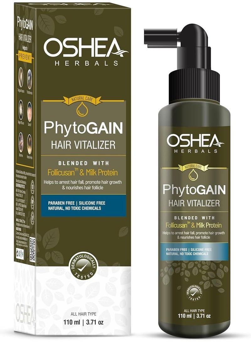 Oshea Herbals Phytogain Hair Growth Vitalizer Prevents Hair Fall Boost Hair Growth Paraben Silicone Free 110 ML - Image 1