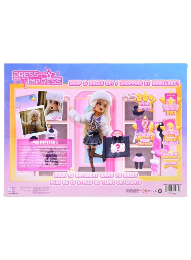 PhatMojo Dress To Impress Y2K Popstar Doll with 20+ Fashion Accessories, 3 Mystery Surprises , Deluxe Playset - Image 2