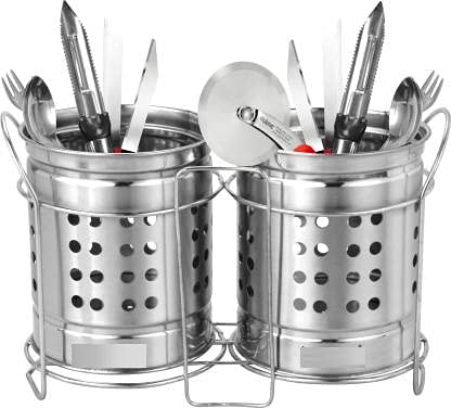 LEGION Cutlery Set Spoon Holder for Dining Table with Stand Cutlery Box Case Spoon Stand Spoon Holder Organize and Protect Dining Table Cutlery Organizer - Image 1