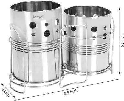 LEGION Cutlery Set Spoon Holder for Dining Table with Stand Cutlery Box Case Spoon Stand Spoon Holder Organize and Protect Dining Table Cutlery Organizer - Image 2