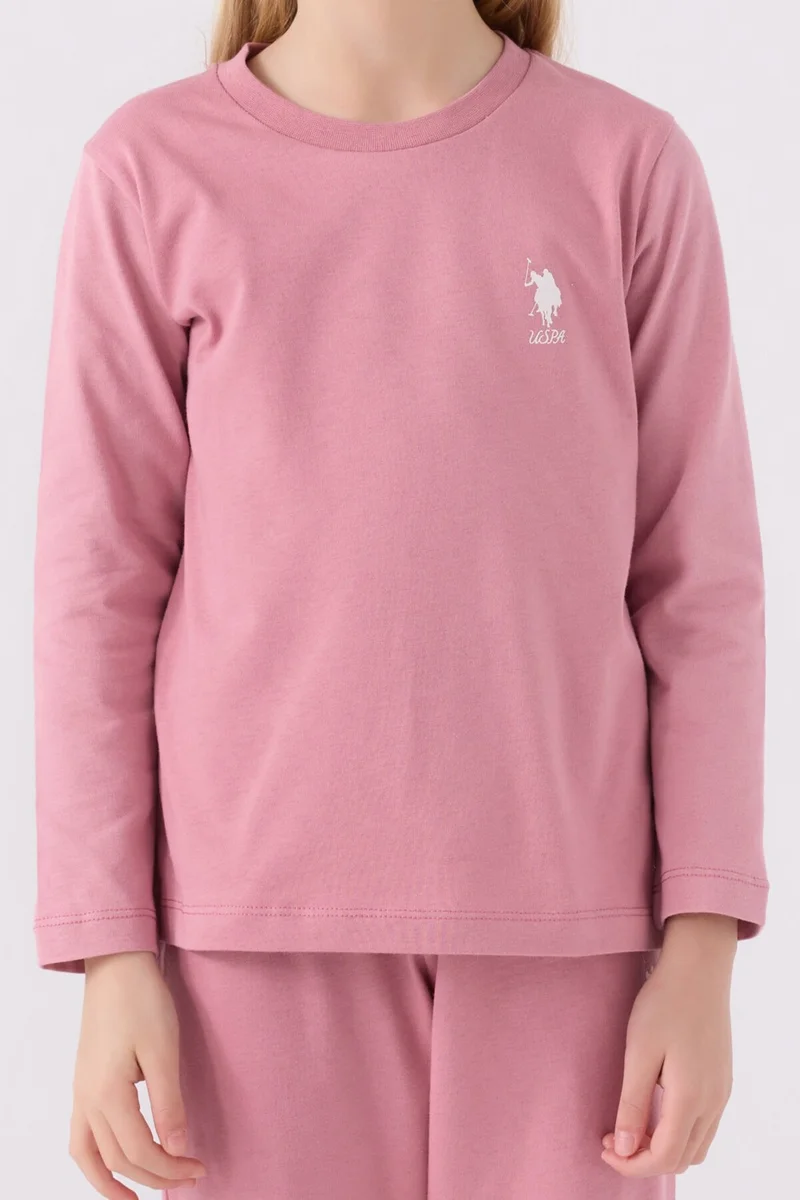 U.S. Polo Assn. Girls Lilac Pajama Set