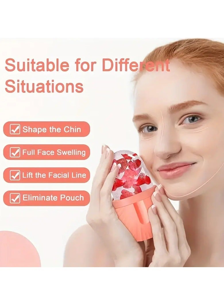 Face Ice Roller & Face Massager Facial Beauty Skin Care Tools For Face Eyes Remove Fine Lines Shrink Pores Reduce Acne and Lubricate Skin - Image 2