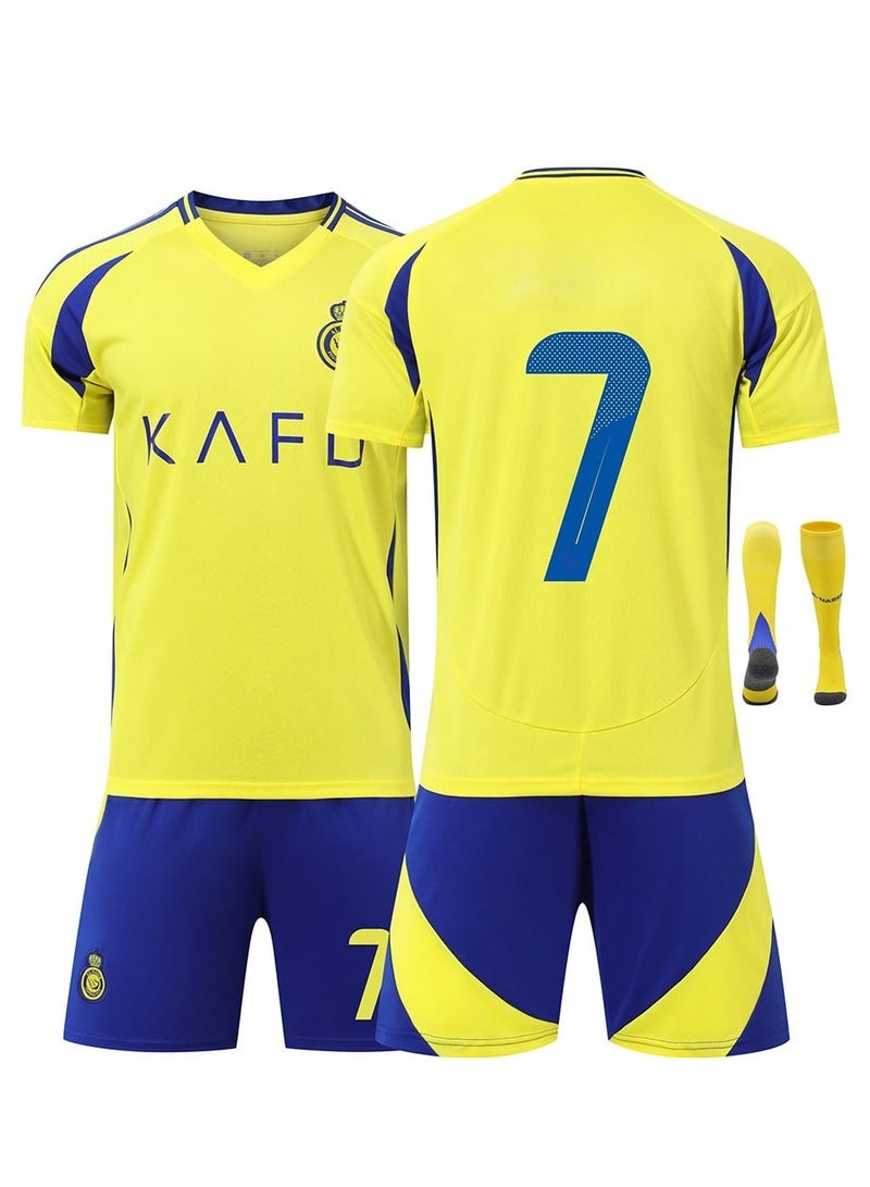 YITI Football Jersey Set for Kids Boys Girls Football Jersey Kit Children Football Uniforms Short-sleeved Football Shirts With Socks Sportswear-18  - Image 1