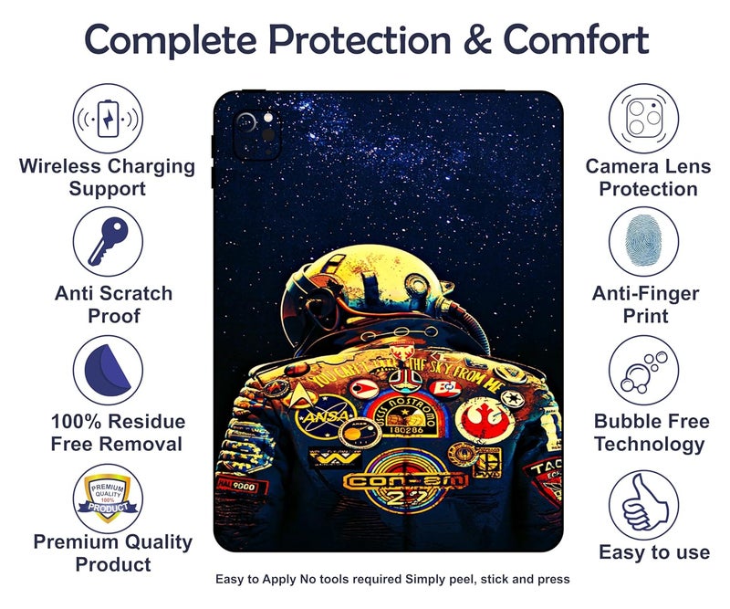 WRAP CRAFT Skin Compatible with iPad Pro 12.9 inch 5th Generation, 2021 Skin Revamp Your tablet's Style with This Protective & Fashionable Tablet Skin; DP-044 - Image 3