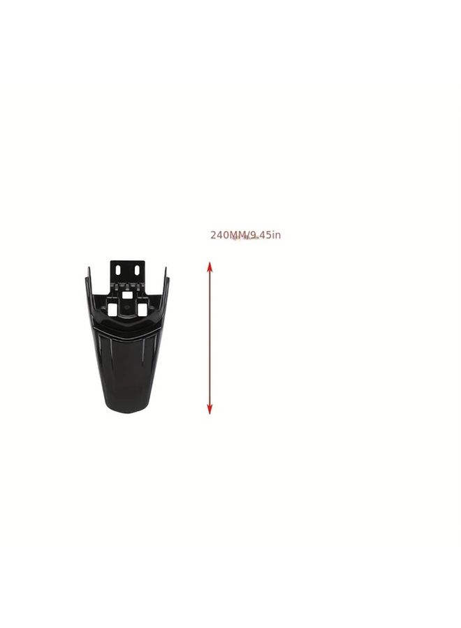 Black Surron Rear Fender Mudguard For Sur Ron X Electric Dirt Bike Polypropylene Plastic Aerodynamic Design With Mounting Brackets - Image 2