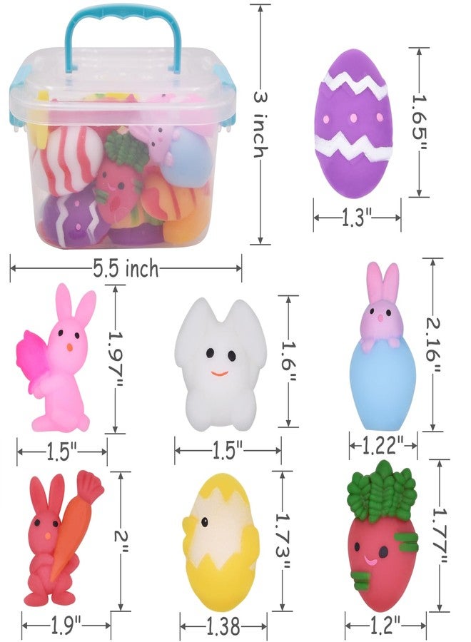 Eavotoy 24 PCS Easter Mochi Squishy Toys Squishies Easter Toys for Kids Girls Boys Easter Basket Stuffers Party Favor Gifts - Image 4