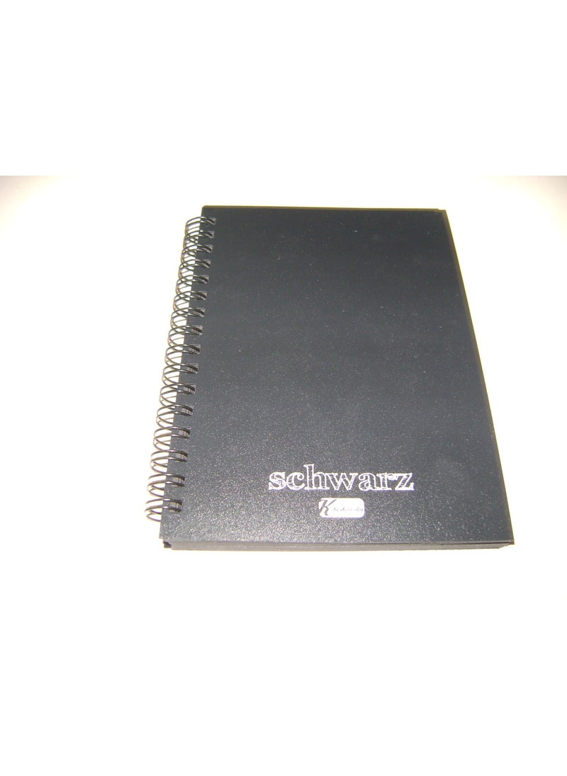 Keskin Color A5 Schwarz (Black) 60Yp Pp Cover Spiral Notebook Plain  - Image 1