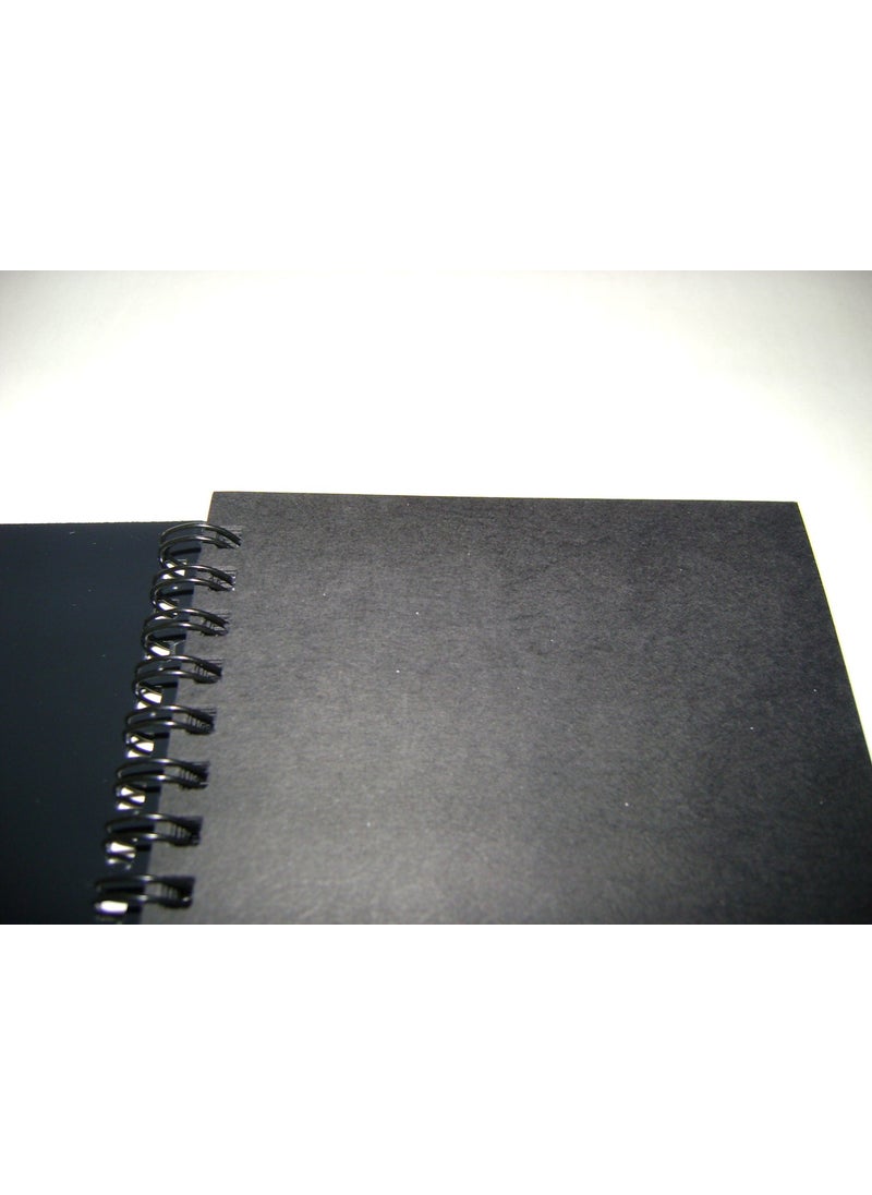 Keskin Color A5 Schwarz (Black) 60Yp Pp Cover Spiral Notebook Plain  - Image 2