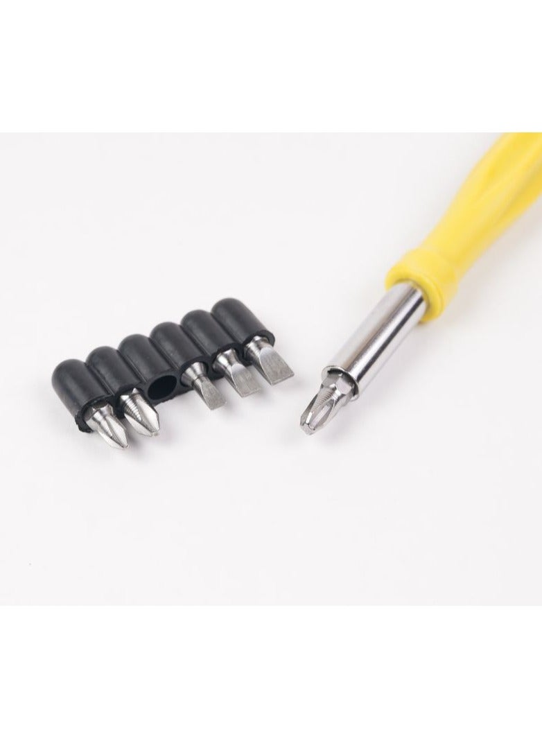 WMC TOOLS 10-Piece Hand Tool Set with Screwdriver Bit Holder 120mm, PH and SL Bits, Screwdrivers and Utility Knife in Blister Packaging - Image 3
