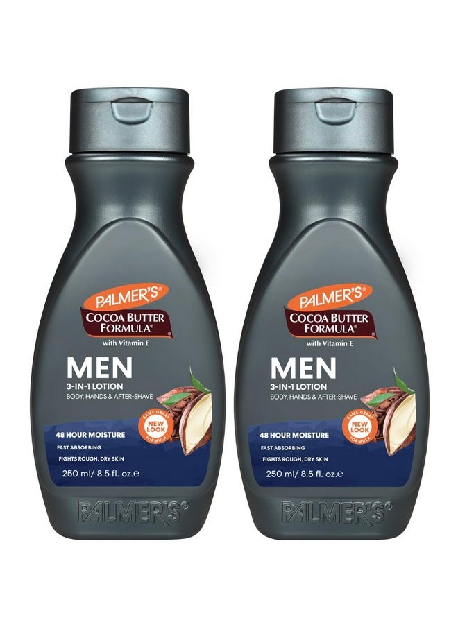 PALMER'S - Palmer’s Cocoa Butter Formula Men 3-in-1 Lotion 250ml (Pack of 2) - Image 1
