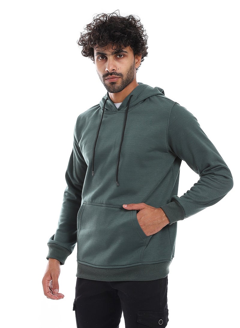 Men's zip-up hoodie with hood