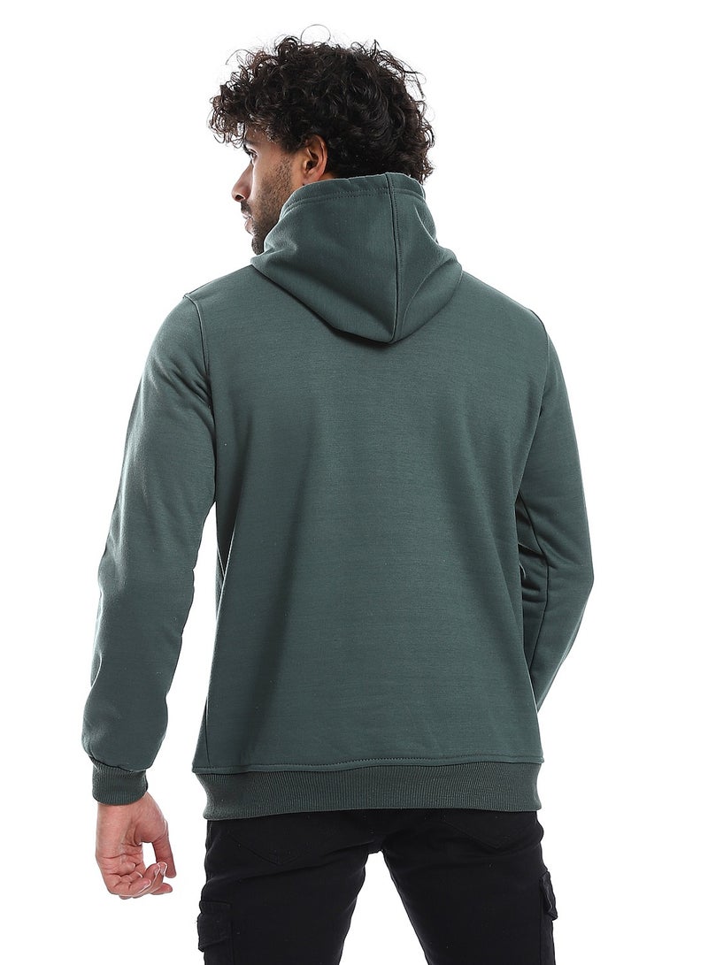 Men's zip-up hoodie with hood