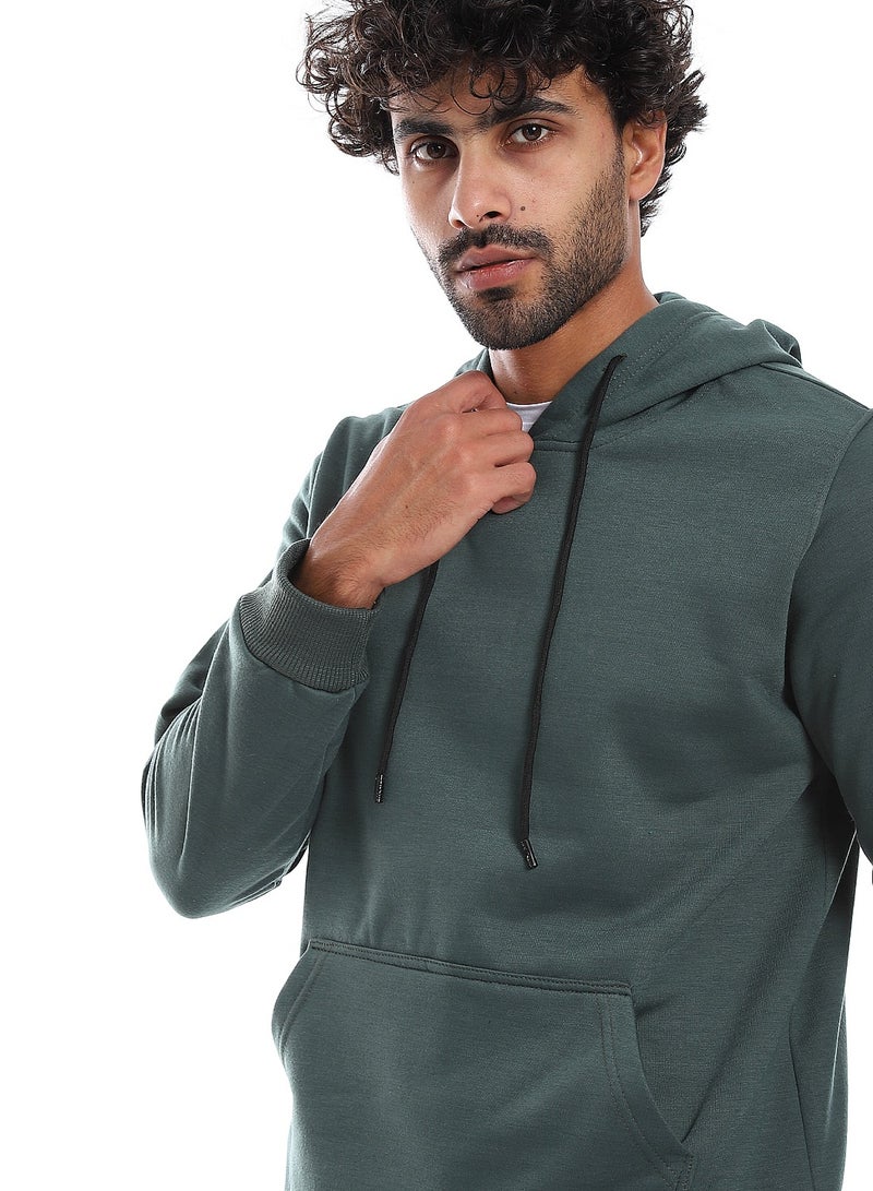 Men's zip-up hoodie with hood