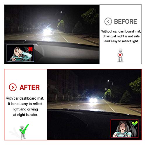 Autorder Dashboard Cover Mat for Mazda 3 2019-2025 Accessories Dash Cover Flannel Dash Mat Sunshade Glare UV Rays Protector (Without HUD) - Image 4