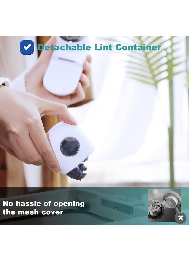 Fabric Shaver, Electric Lint Remover, USB Rechargeable Sweater Shaver, Cordless Clothes Defuzzer, Portable Pills Trimmer for Clothes, Furniture - Image 5