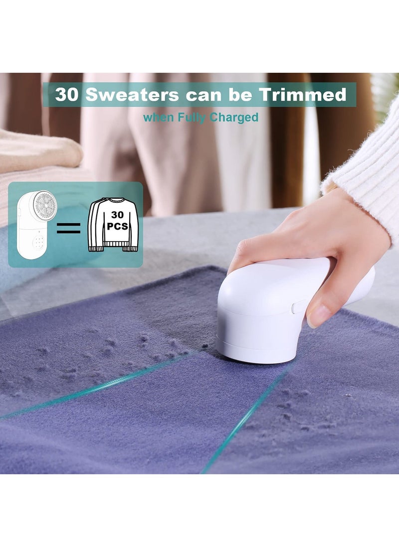 Fabric Shaver, Electric Lint Remover, USB Rechargeable Sweater Shaver, Cordless Clothes Defuzzer, Portable Pills Trimmer for Clothes, Furniture - Image 4