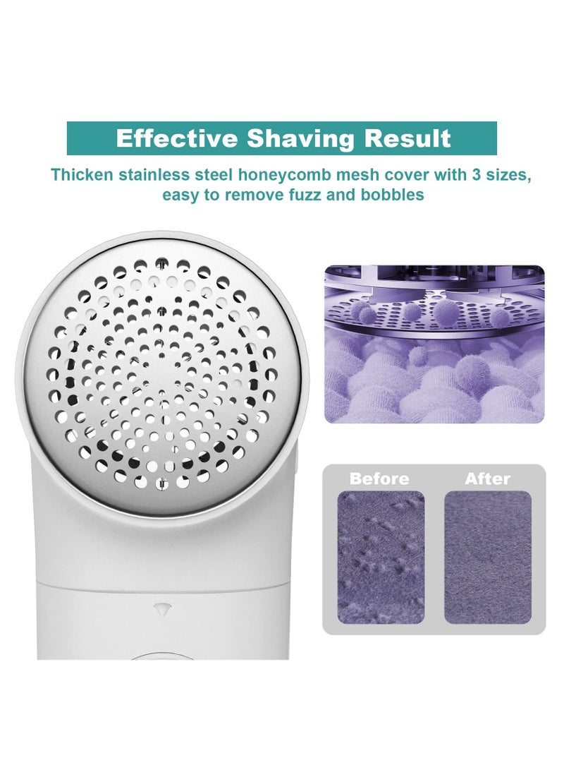 Fabric Shaver, Electric Lint Remover, USB Rechargeable Sweater Shaver, Cordless Clothes Defuzzer, Portable Pills Trimmer for Clothes, Furniture - Image 2