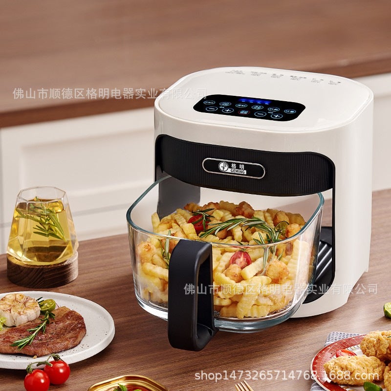 Geming Steam Air Fryer Household Official Flagship Store Multi-Functional Steaming Oven Integrated Glass Liner Electric Fryer - Image 5