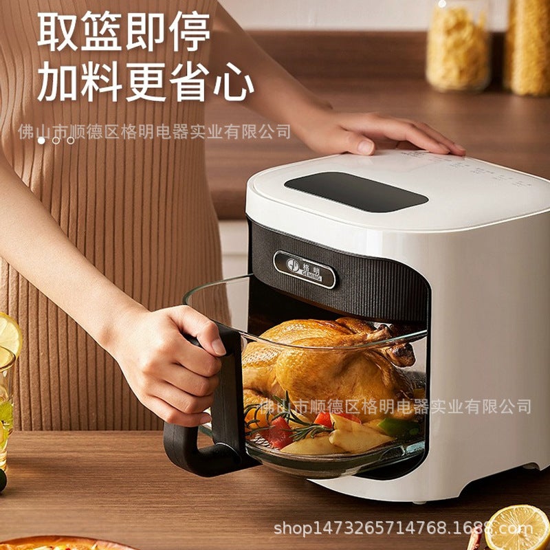 Geming Steam Air Fryer Household Official Flagship Store Multi-Functional Steaming Oven Integrated Glass Liner Electric Fryer - Image 4