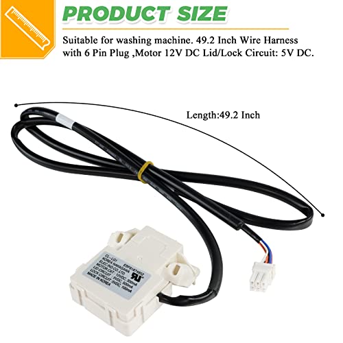 Techecook EBF61674802 EBF60665201 Washer Lid Lock Switch NEW OEM Replacement Part by Techecook - Replacement for L-G and Ken more Washing Machine - Replaces PS8751171, AP5785599, 2703681, EAP8751171 - Image 5
