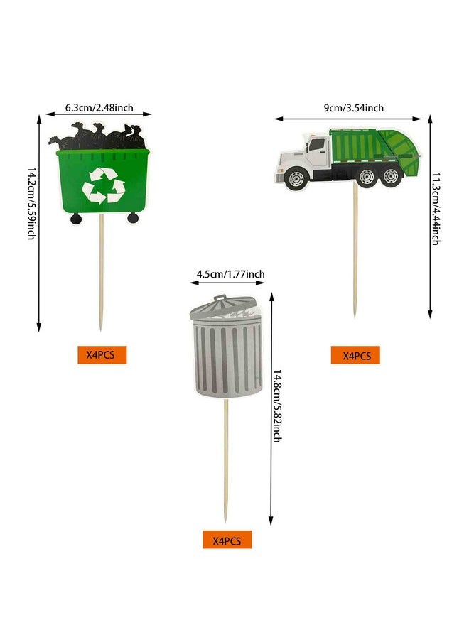 Garbage Truck Birthday Party Supplies Garbage Truck Cupcake Toppers For Trash Truck Waste Management Recycling Party Supplies - pzsku/ZEA6BC211BBAB6AFE5FEBZ/45/_/1733730203/e2b733e0-dd6c-4468-ade3-f111179a78c6