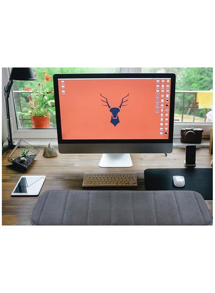 erorex Keyboard Wrist Rest Gaming Memory Foam Hand Palm Rest Wrist Rest Support for Office, Computer, Laptop, Mac Typing and Wrist Pain Relief and Repair - Image 2