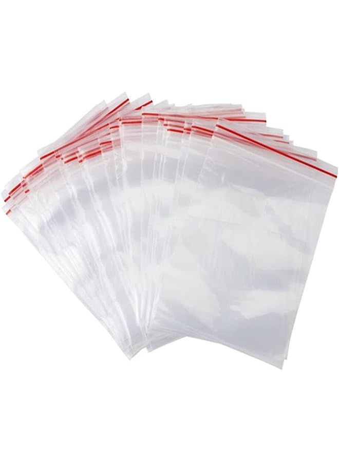 S-TOP Clear Resealable Plastic Bags Self Adhesive Sealing OPP Cello Bags for Bakery Cookies Candy Treats Decorative Wrappers, 50pcs Size 12.7x17.2cm - Image 1