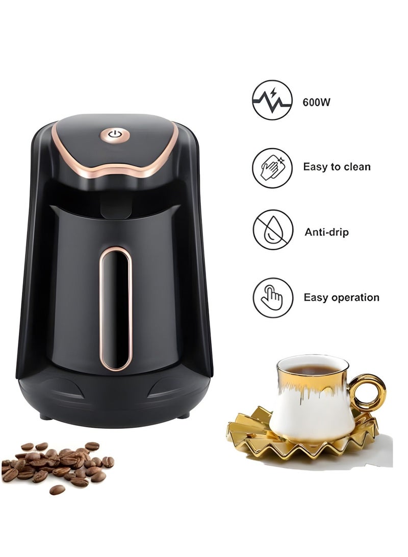 Smart Turkish Coffee Maker, 600W Coffee Machine with 300ml Capacity, Anti-Spill & Auto Shutoff, BPA-Free Plastic, Perfect for Arabic Coffee Tradition - Image 1