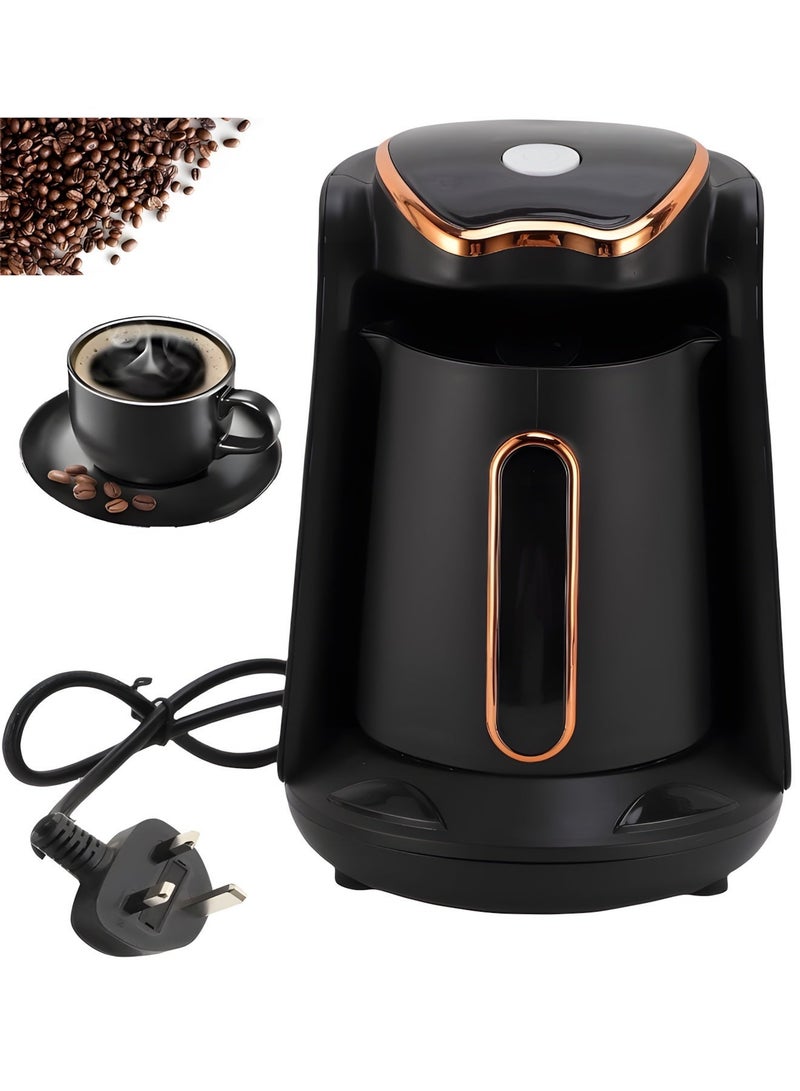 BIG MAX Automatic Turkish Coffee Maker, 600W Coffee Machine, 1 to 4 Cups Capacity, Anti-Spill and Auto Shutoff, BPA-Free Plastic - Image 3