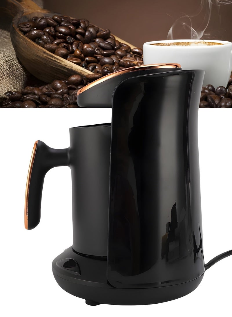 BIG MAX Automatic Turkish Coffee Maker, 600W Coffee Machine, 1 to 4 Cups Capacity, Anti-Spill and Auto Shutoff, BPA-Free Plastic - Image 4