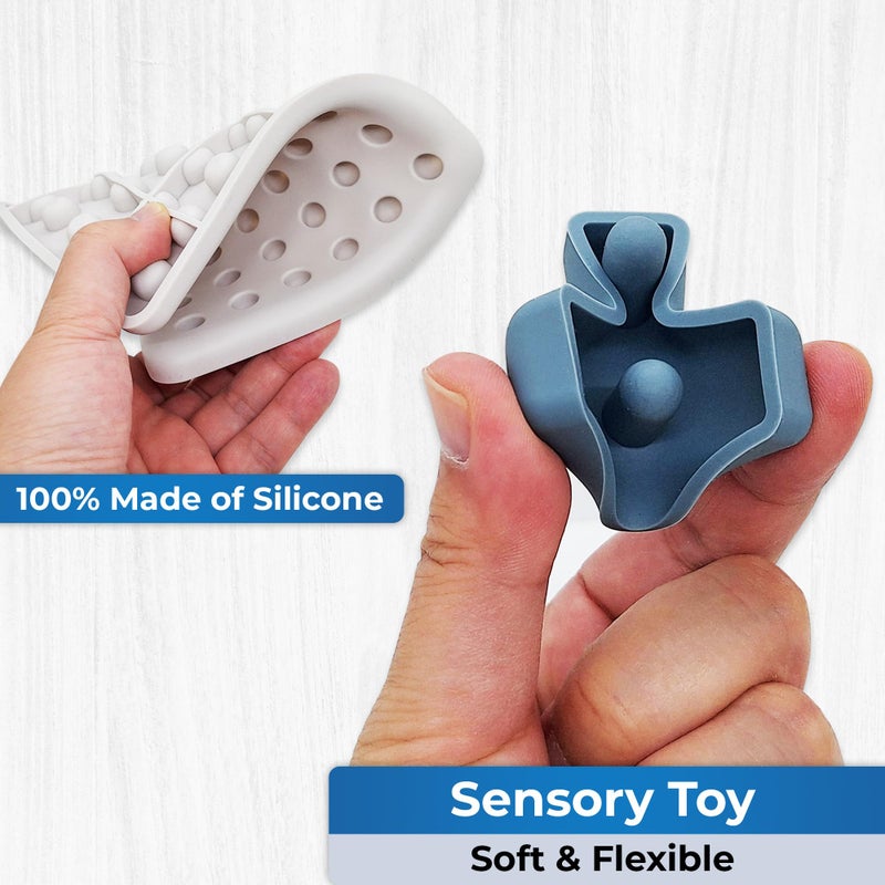 Jispring [100% Soft Silicone] Dementia Activities for Seniors, Tetris Puzzles with 20 Templates, Tile Matching Alzheimers Products for Elderly, Cognitive Memory Games for Adults, Anxiety Relief Gift - Image 4