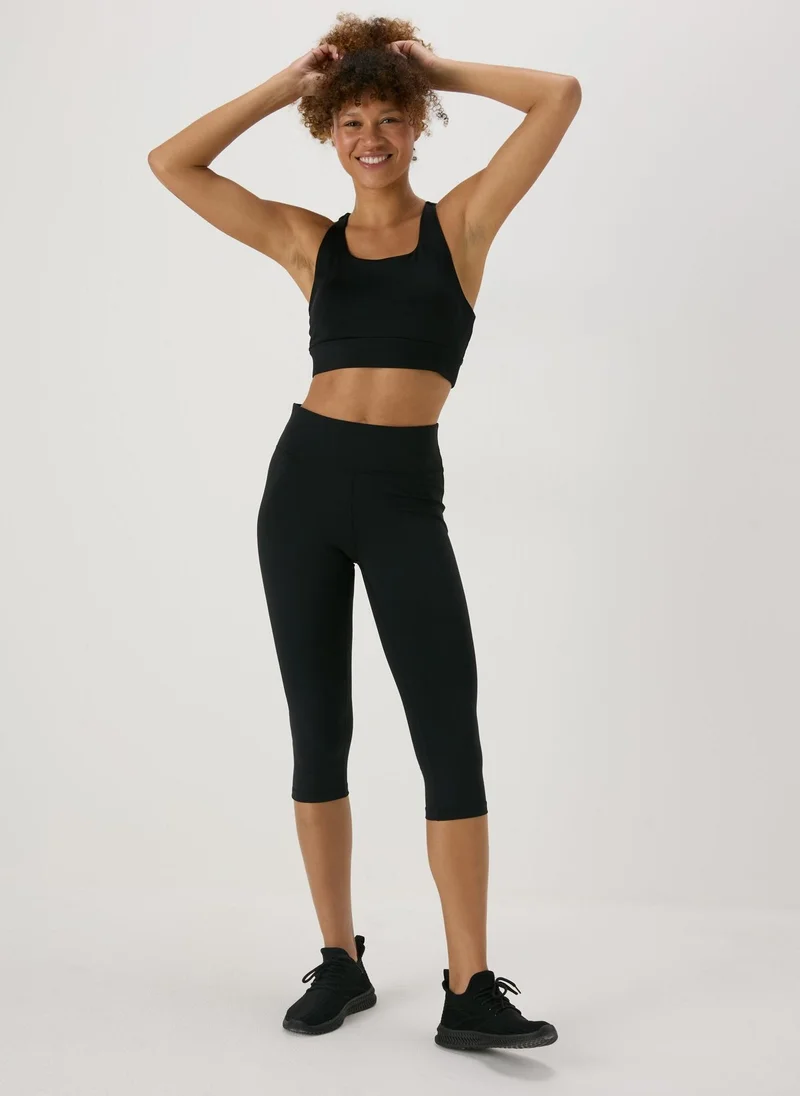 Matalan Souluxe Black Capri Leggings