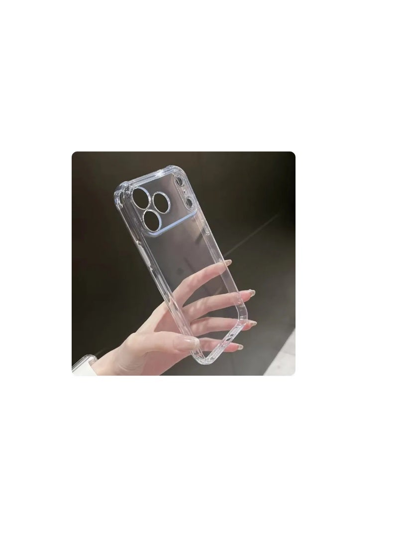 جراب شفاف مقاوم للصدمات لهاتفآيفون 17 برو ماكس، حماية عسكرية، زوايا معززة، تصميم نحيف، غطاء TPU مرن وناعم، شفاف تمامًا - Image 2