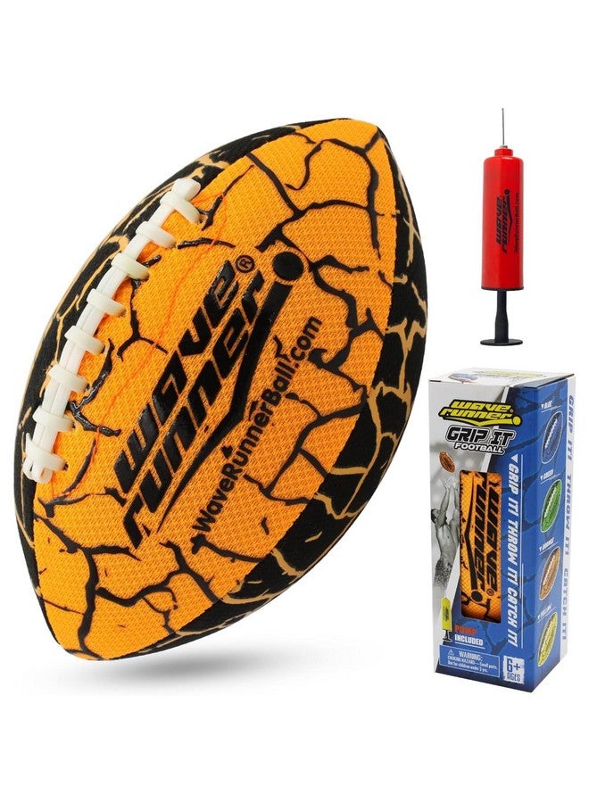 Wave Runner Wave Runner Grip It Football, Size 9.25in - Water Football, Beach Toys, Kids Outdoor Games for Summer | Pool Toys Football - Special Grip Pattern, Double Laced, Lightweight, All Weather Fun Water Toy - Image 1