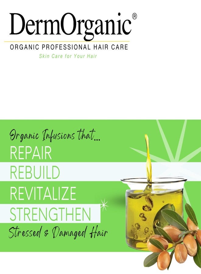 DermOrganic Argan Oil Daily Hydrating Shampoo plus Conditioner - Sulfate-Free & Color Safe, 33.8 oz - Image 2