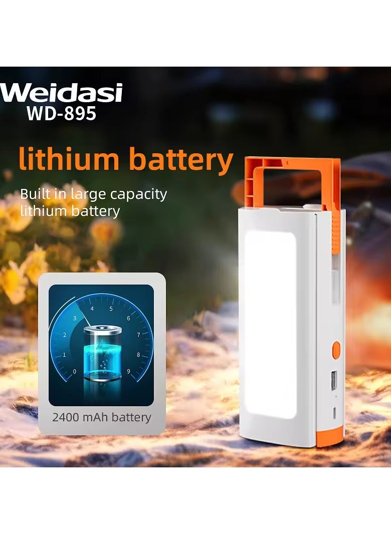 WEIDASI - LED rechargeable light portable emergency light led emergency lamp with usb charge - Image 1