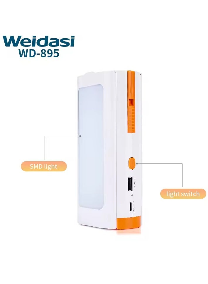 WEIDASI - LED rechargeable light portable emergency light led emergency lamp with usb charge - Image 1