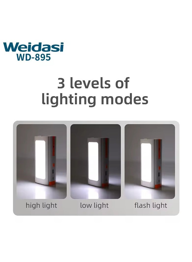 WEIDASI - LED rechargeable light portable emergency light led emergency lamp with usb charge - Image 1