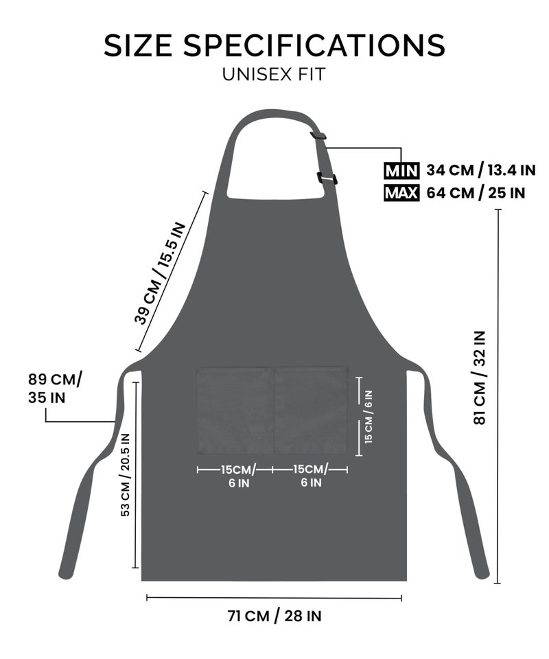 Utopia Kitchen 2 Pack Bib Apron  Adjustable with 2 Pockets  Water and Oil Resistant  Cooking Kitchen Chef Apron for Women Men - Image 2