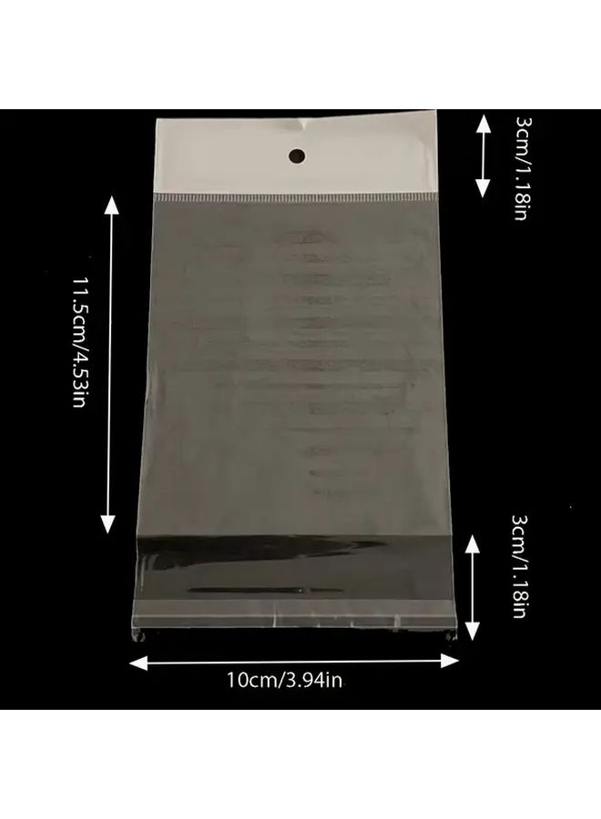 100 White Reusable Self Adhesive Glassine Bags For Jewelry Bracelets Gift Packaging - Image 2