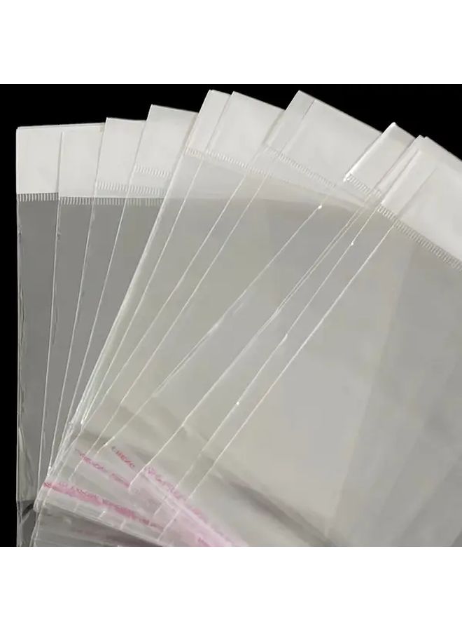 100 White Reusable Self Adhesive Glassine Bags For Jewelry Bracelets Gift Packaging - Image 1