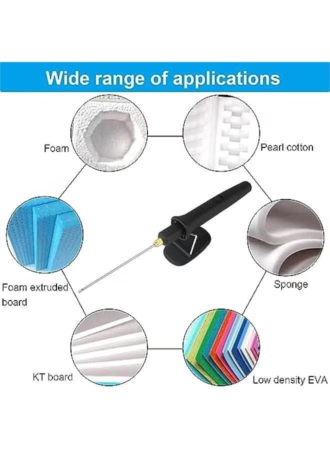 Electric Foam Cutter Kit 8 in 1 Styrofoam Carving Pen Tools Set for Polyethylene Eva Crafts - Image 3